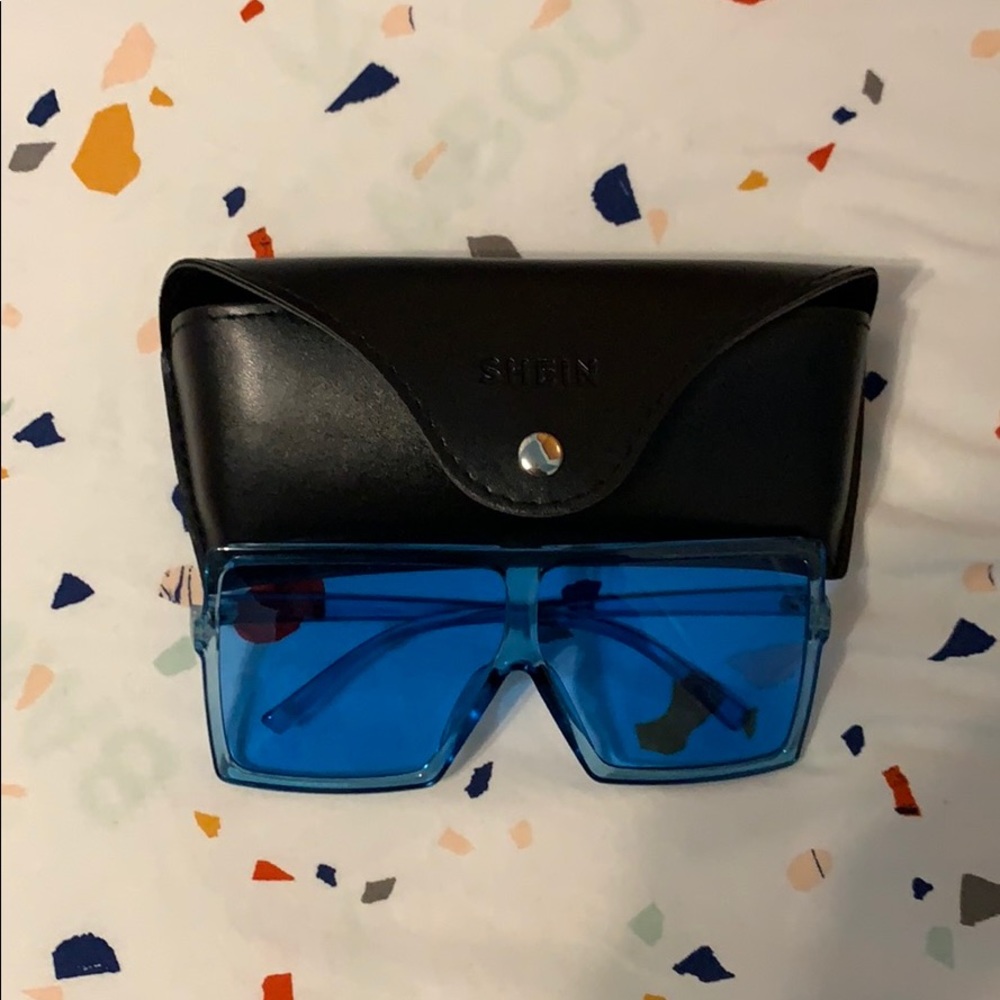 Bright Blue Sunglasses